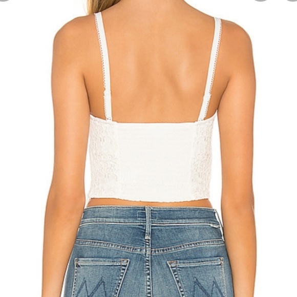 Cami NYC White Scarlett crop top - Picture 2 of 7